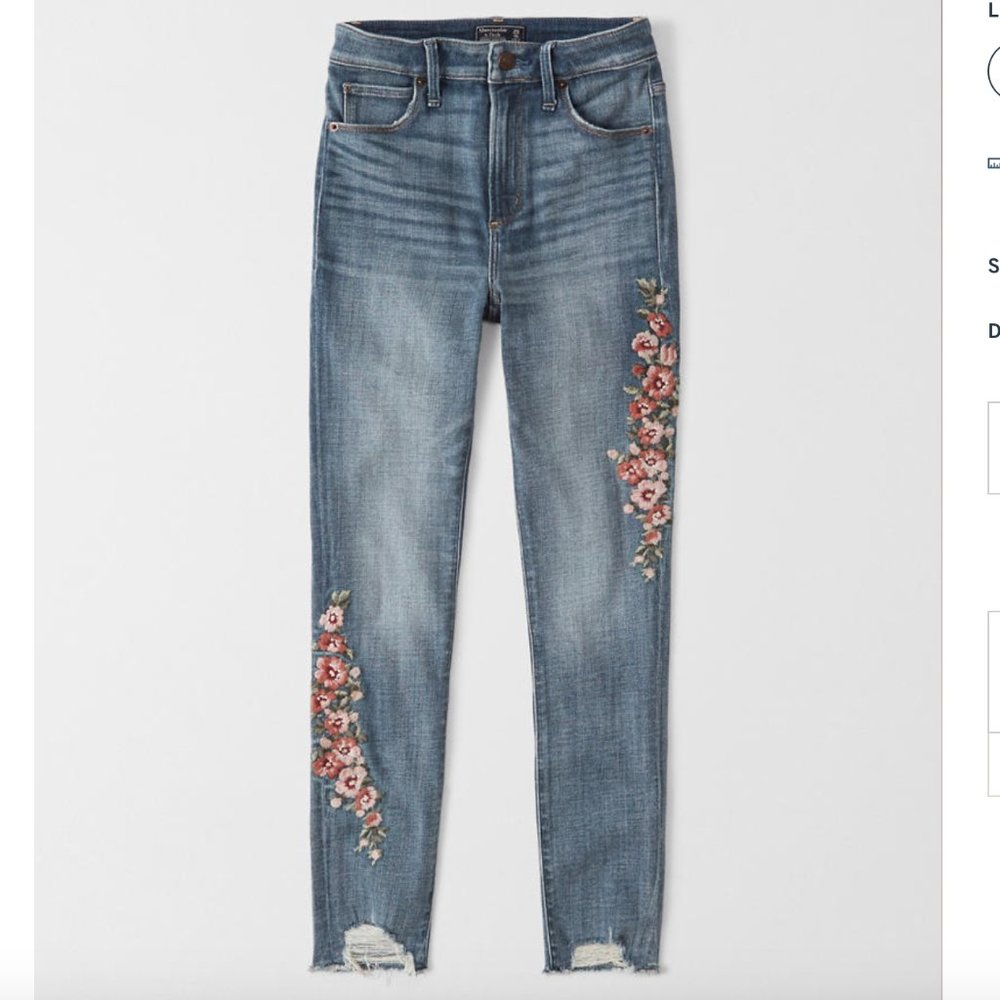 Abercrombie & Fitch High Rise Super Skinny Jeans